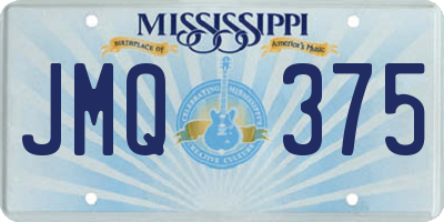 MS license plate JMQ375