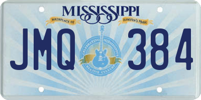 MS license plate JMQ384