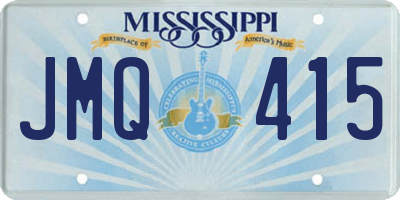 MS license plate JMQ415