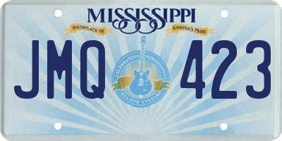 MS license plate JMQ423