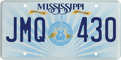 MS license plate JMQ430