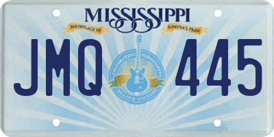 MS license plate JMQ445