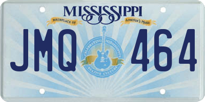 MS license plate JMQ464