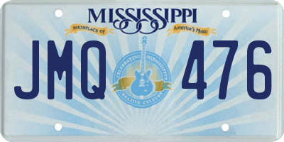 MS license plate JMQ476