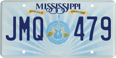 MS license plate JMQ479