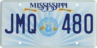 MS license plate JMQ480
