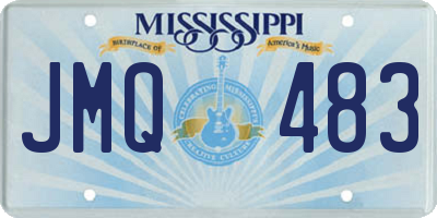 MS license plate JMQ483