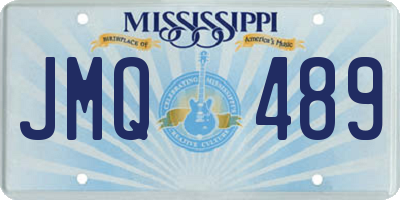MS license plate JMQ489