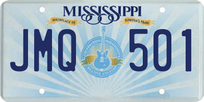 MS license plate JMQ501