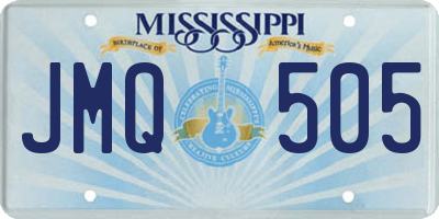 MS license plate JMQ505