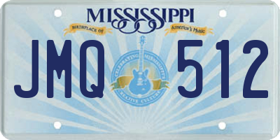 MS license plate JMQ512