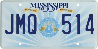 MS license plate JMQ514