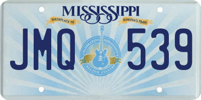 MS license plate JMQ539