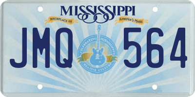 MS license plate JMQ564