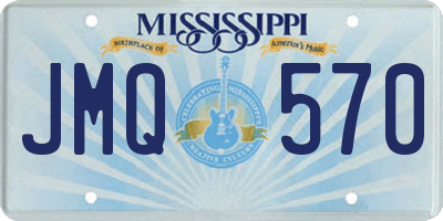 MS license plate JMQ570