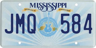 MS license plate JMQ584