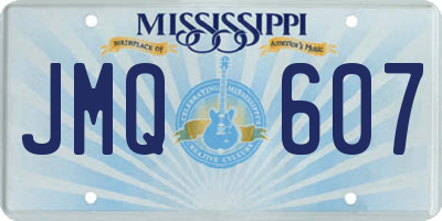 MS license plate JMQ607