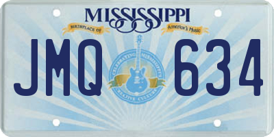 MS license plate JMQ634