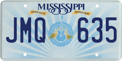 MS license plate JMQ635