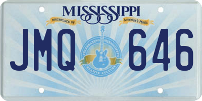 MS license plate JMQ646