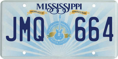 MS license plate JMQ664