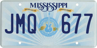 MS license plate JMQ677