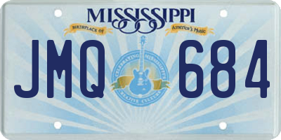 MS license plate JMQ684