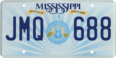 MS license plate JMQ688