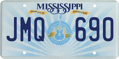 MS license plate JMQ690