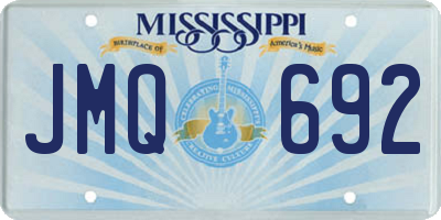 MS license plate JMQ692