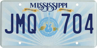 MS license plate JMQ704