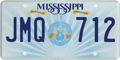 MS license plate JMQ712