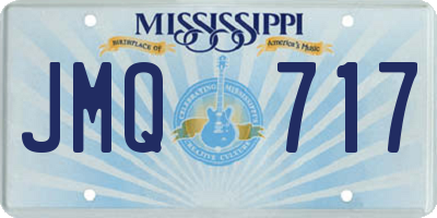 MS license plate JMQ717