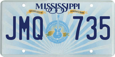 MS license plate JMQ735