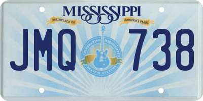 MS license plate JMQ738