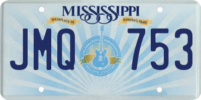 MS license plate JMQ753