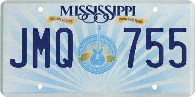 MS license plate JMQ755