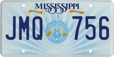 MS license plate JMQ756