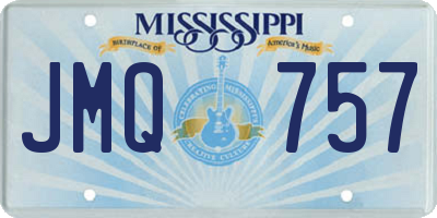 MS license plate JMQ757