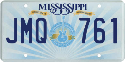MS license plate JMQ761