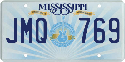 MS license plate JMQ769