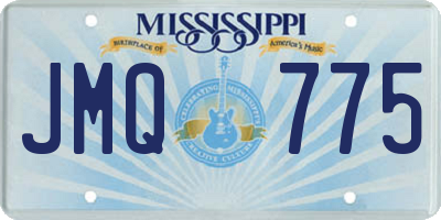 MS license plate JMQ775