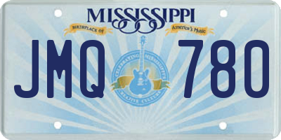 MS license plate JMQ780