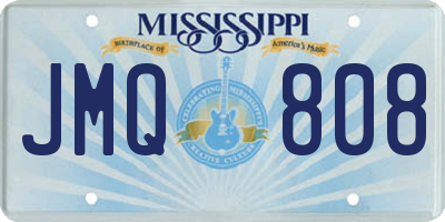 MS license plate JMQ808