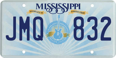 MS license plate JMQ832