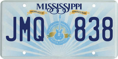 MS license plate JMQ838