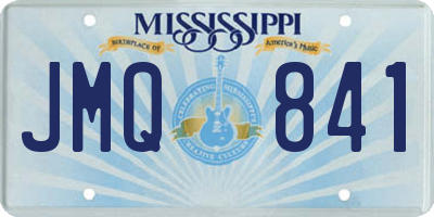 MS license plate JMQ841
