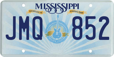 MS license plate JMQ852