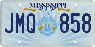 MS license plate JMQ858