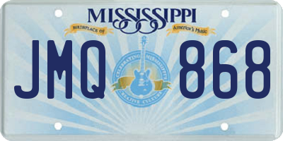 MS license plate JMQ868